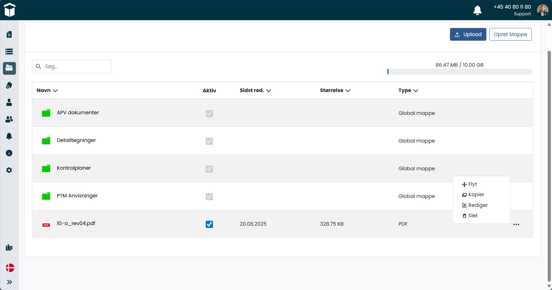 Sitepas Dokumenter Filen