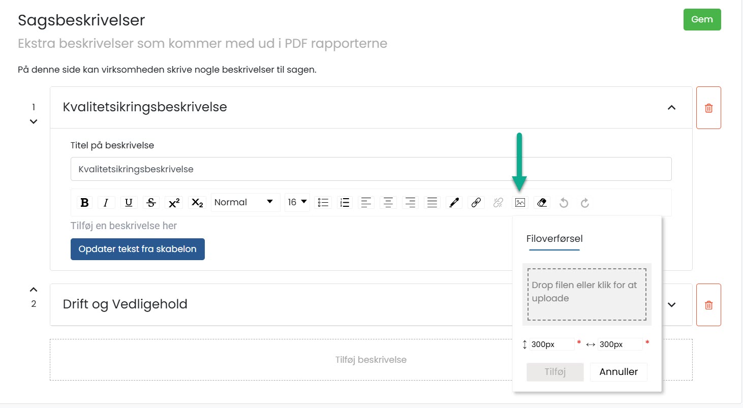 Sitepas Sager Sagsbeskrivelser Foto
