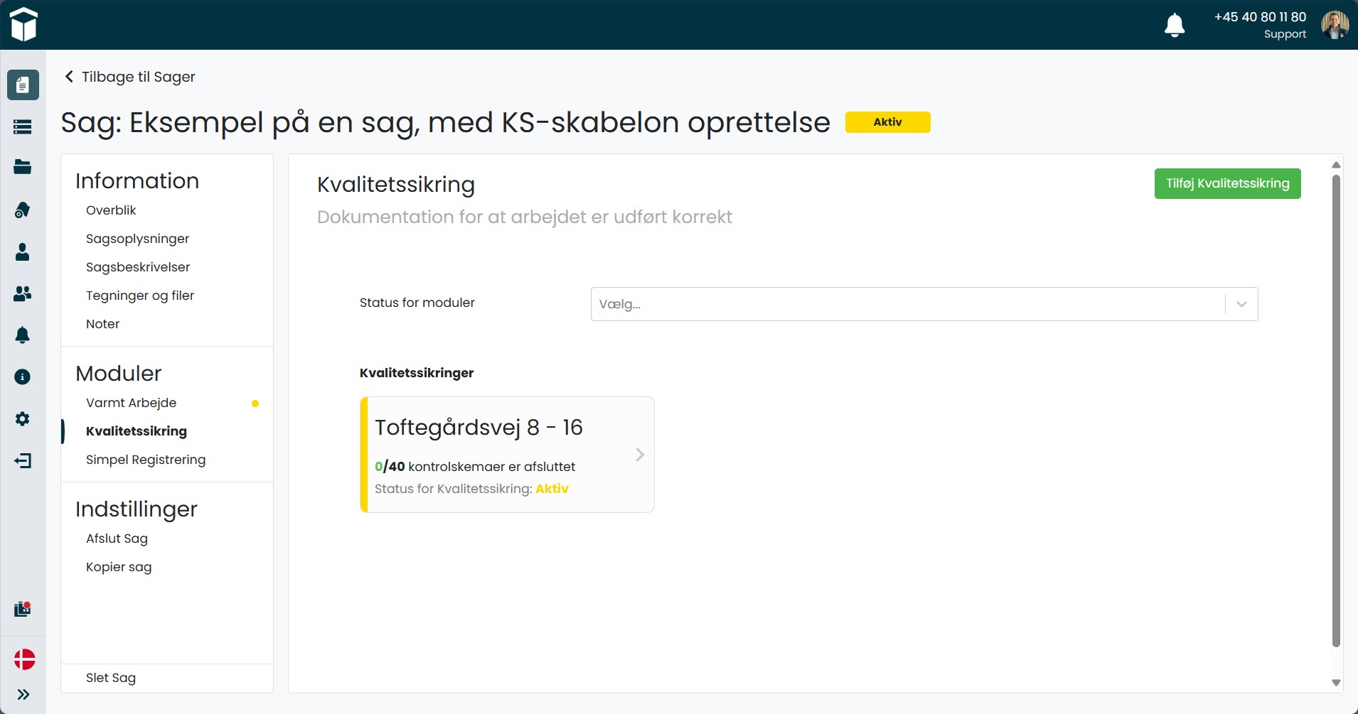 Kvalitetssikring Skabelon Done
