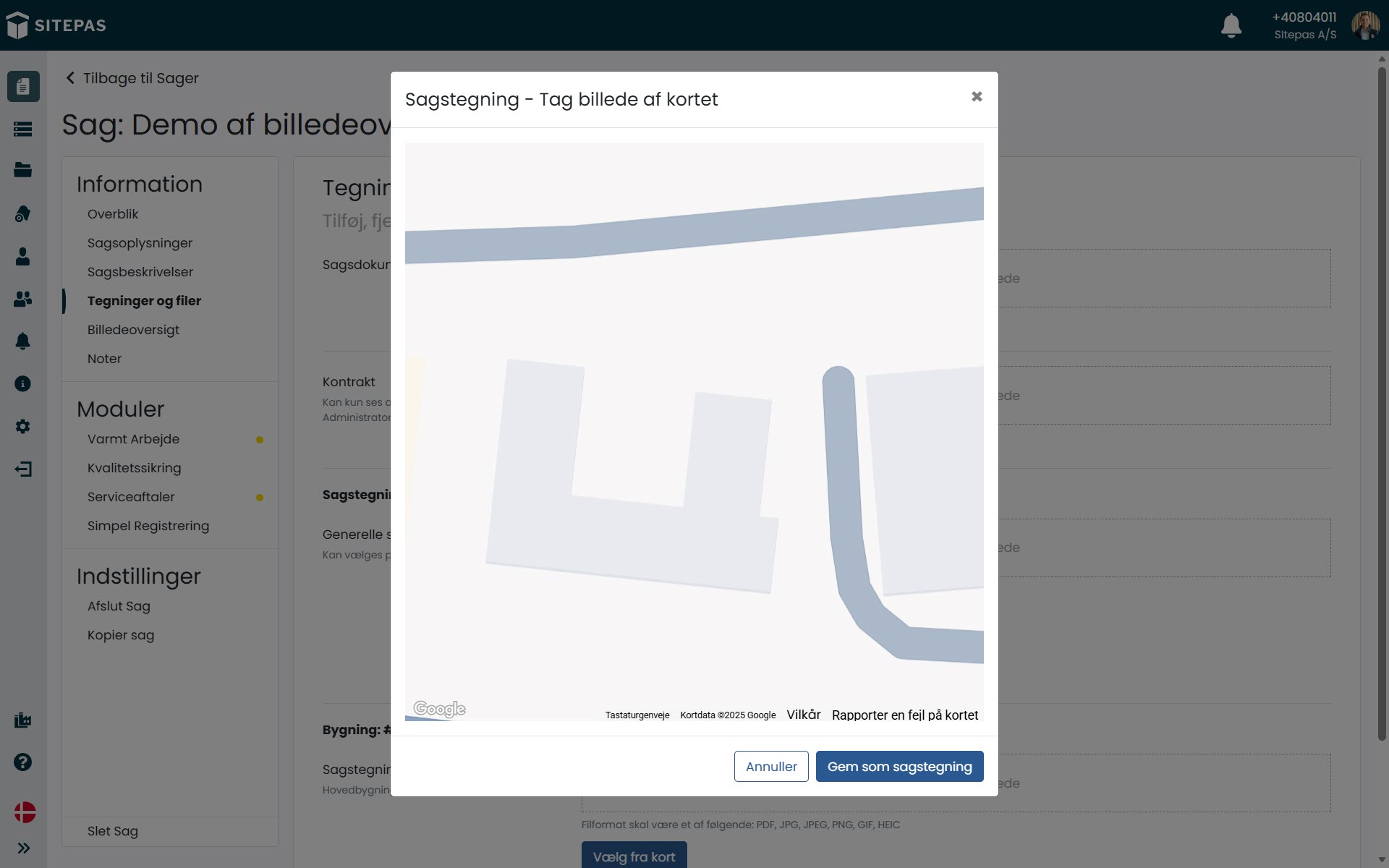 Sitepas Tegninger Og Filer Hent Fra Kort