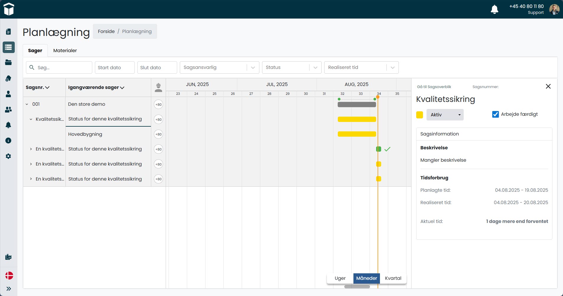 Sitepas Planlægning